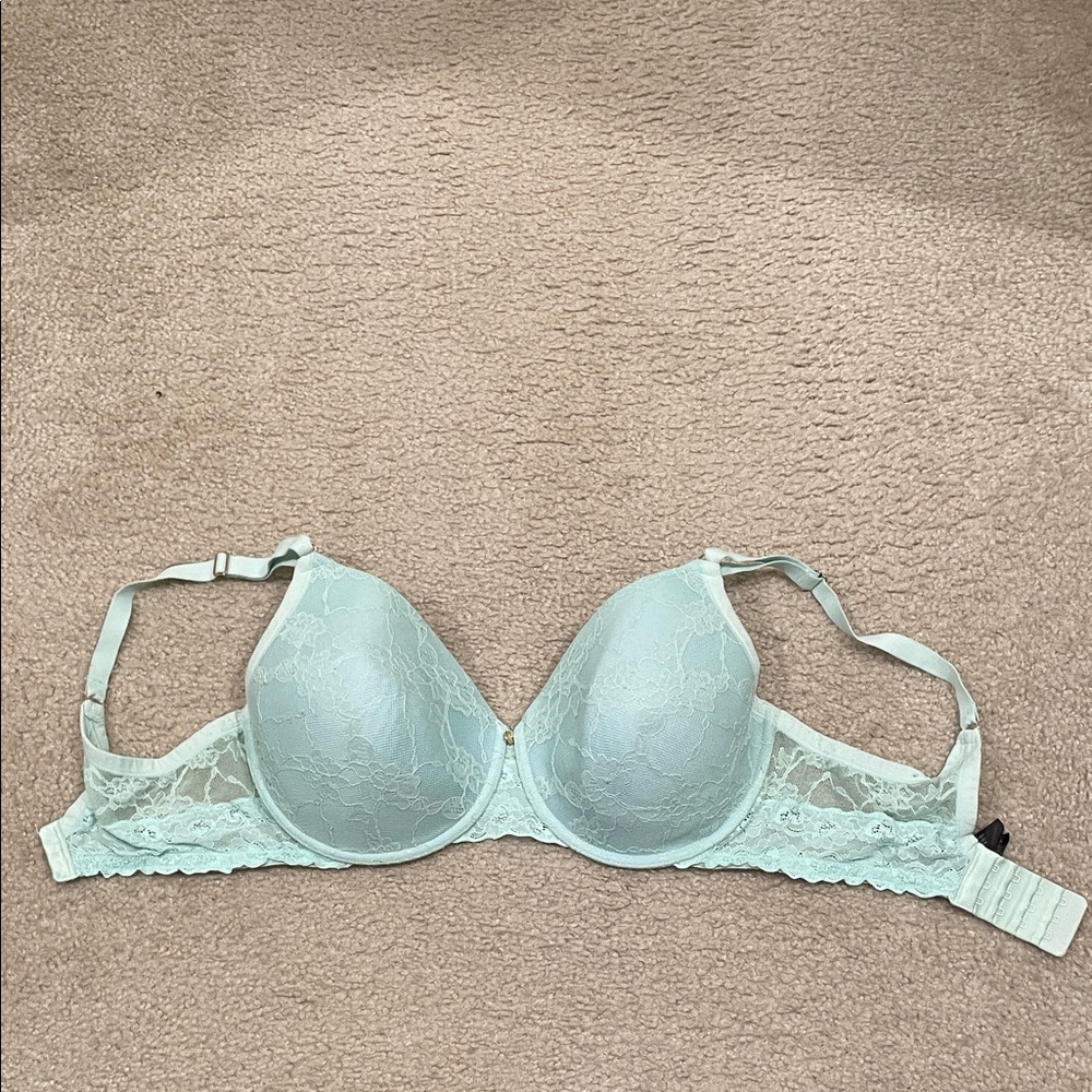 Preowned Natori Elegant Lace Bra light green 36F